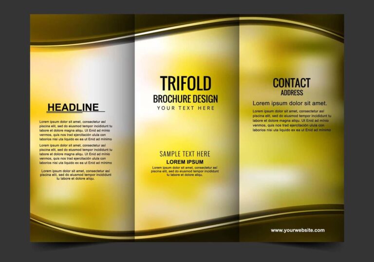 free-vector-tri-fold-brochure